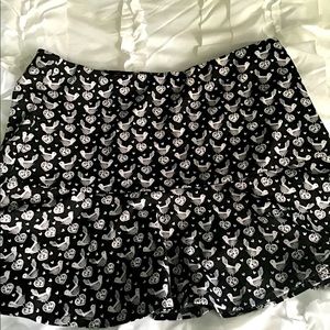 Aeropostale Juniors Black Dove Twirl Mini Skirt